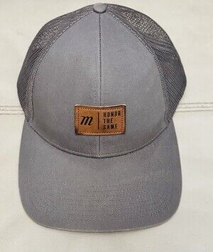 Marucci Baseball Trucker Hat-“Honor The Game”-SnapBack-Gray
